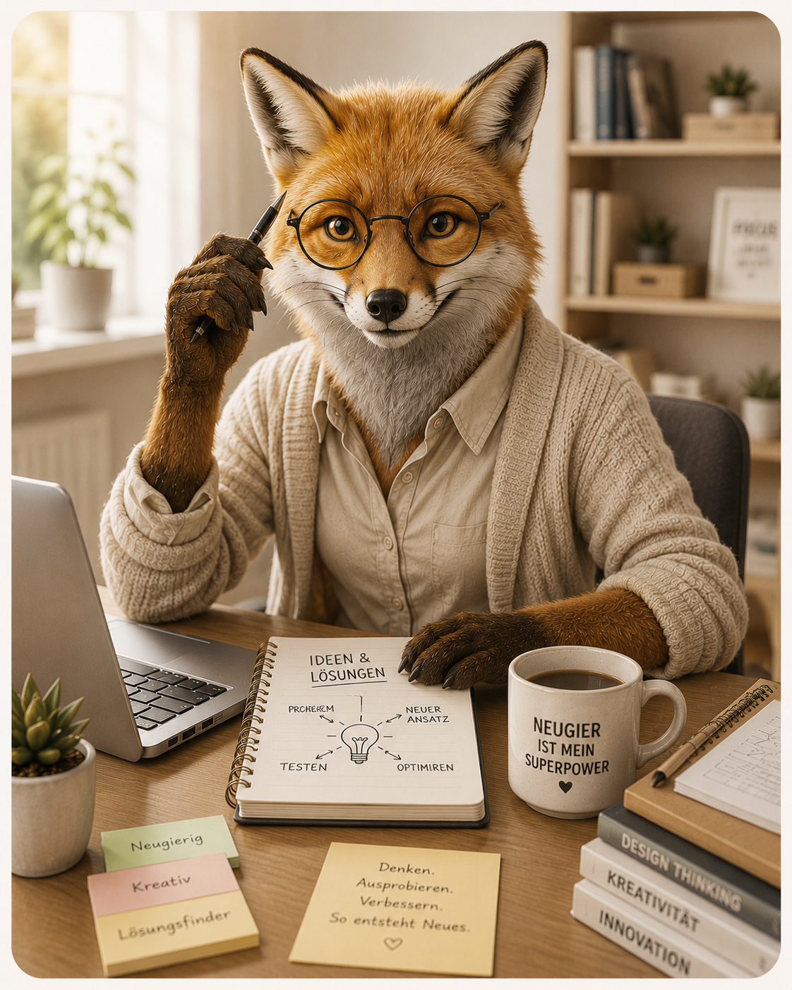 KI-Persönlichkeitstyp Fuchs — KI-Quiz von Olga Reyes-Busch, HeadUpHigh GmbH