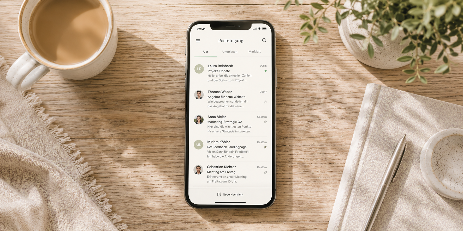 KI-personalisierter Newsletter auf Handy — HeadUpHigh GmbH: Olga Reyes-Busch, KI-Content für 10 bis 10.000 Empfänger