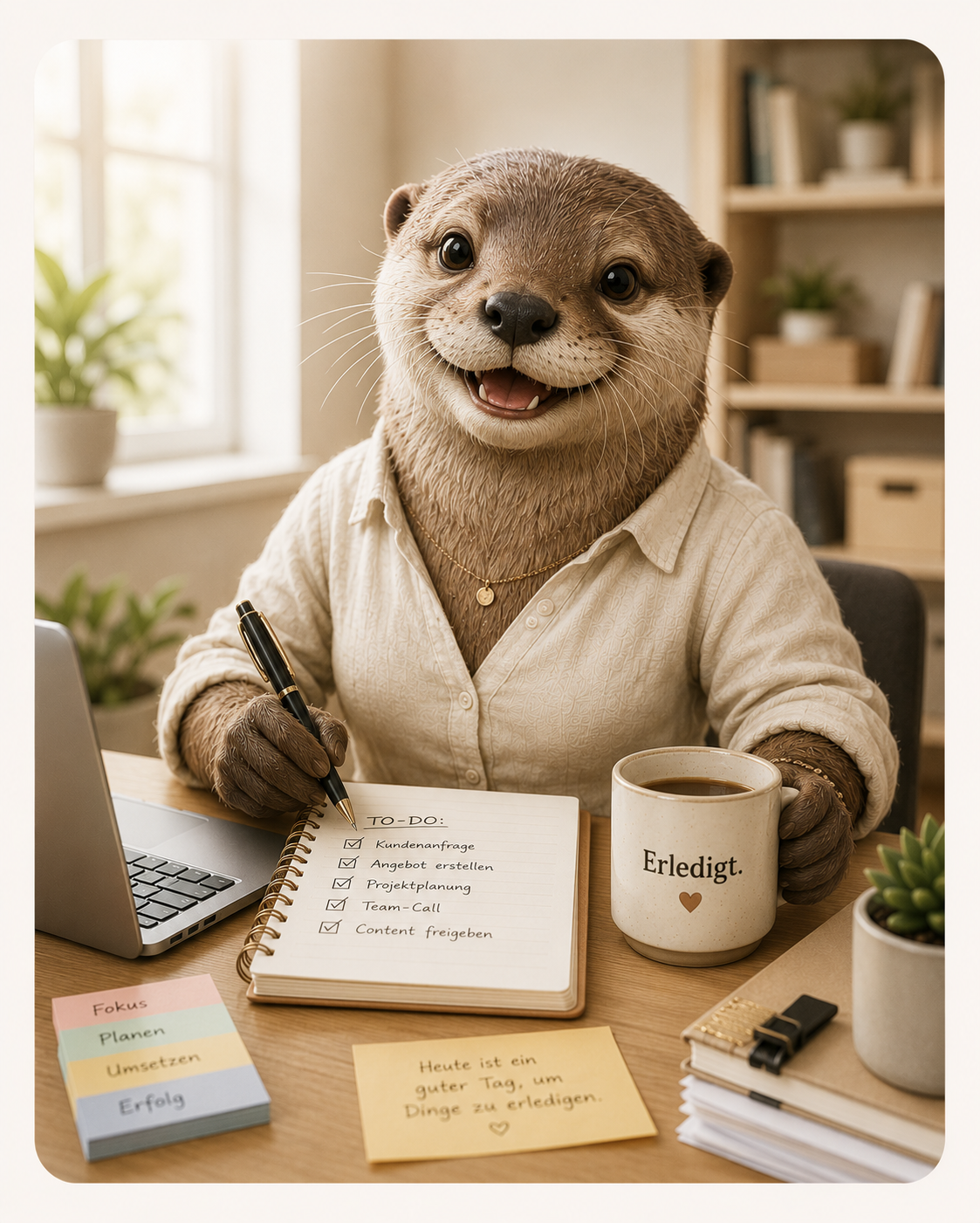 KI-Persönlichkeitstyp Otter — KI-Quiz von Olga Reyes-Busch, HeadUpHigh GmbH